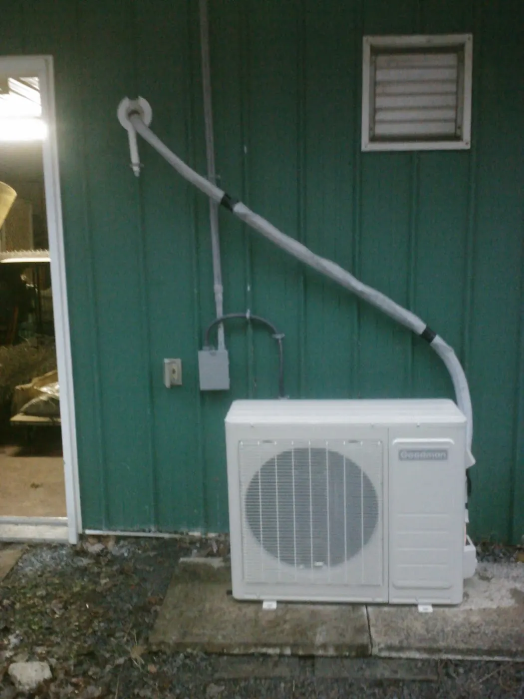 Outdoor AC or heat pump equipment
